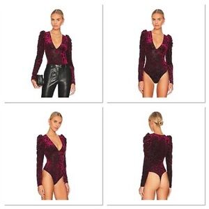 NWT Free People Magic Hour Bodysuit in Midnight Combo size Small